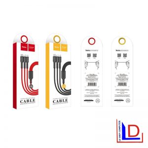 Hoco U31 - Cáp sạc 3 đầu cao cấp Lightning + Micro + Type C